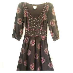 Anthropologie viola “light and color” dress